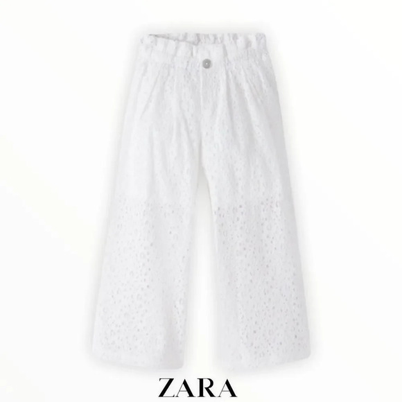 ZARA Kids | White | LACE CULOTTES - Picture 1 of 6